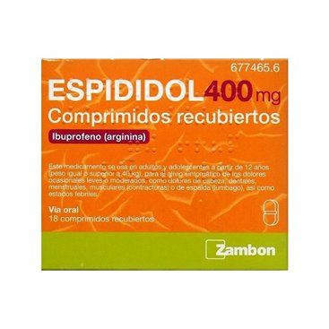 Espididol 400 Mg 18 Comprimidos Recubiertos