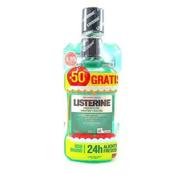 Listerine Prot. Dientes Y Encias Menta Fresca 500Ml+250Ml