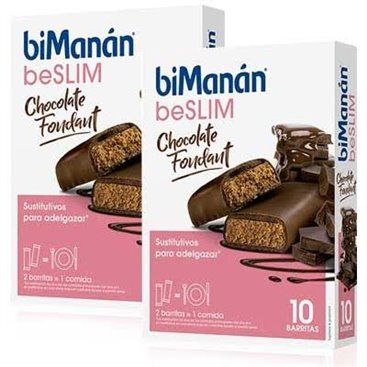 Bimanan beSlim Chocolate Fondant 2x10 bars Duplo