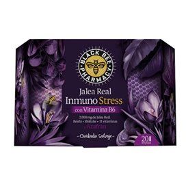 Jalea Real Black Bee Inmuno Stress Con Vitamina B6 20 Ampollas