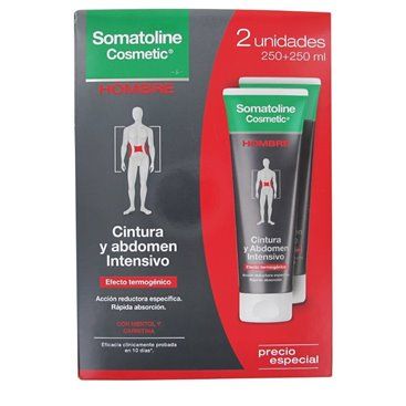 Somatoline Cosmetic Hombre Cintura y Abdomen Intensivo Noche 2x250Ml