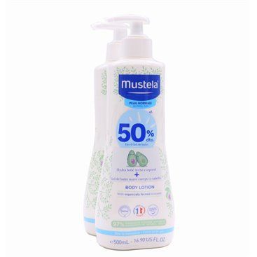 Mustela Body Lotion 500Ml + Gel Duche 500Ml