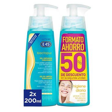 Bactopur Gel Limpiador E45 Lutsine 2x200 Ml DUPLO