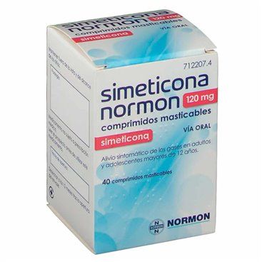 Simeticona Normon 120 Mg 40 Comprimidos Mastigáveis