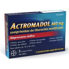 Actromadol 660Mg 8 Comprimidos Liberacion Modificada