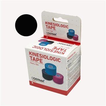 Kinesiologic Tape 5 cm x 5m Preto