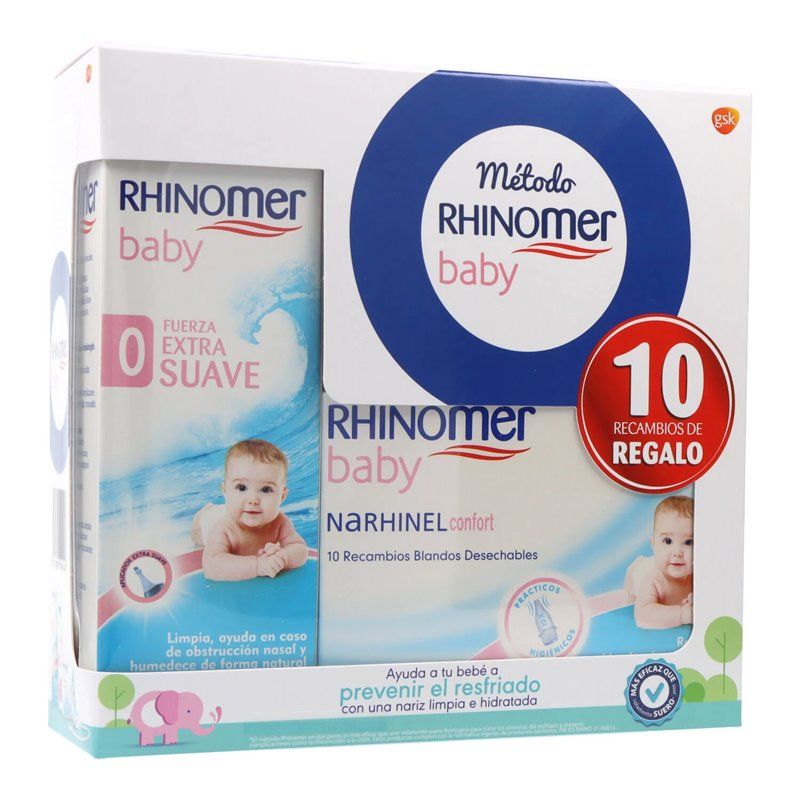 Buy Rhinomer Baby Strength 0 115Ml + Rhinomer 10 Refills Deals on