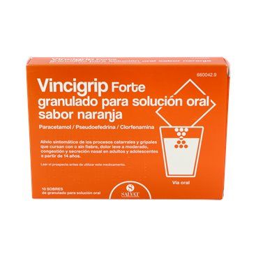 Vincigrip Forte 10 Sachets Granules for Oral Solution (Orange Flavour)