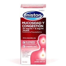 Iniston Mucosidad Y Congestion 20 Mg/Ml + 6 Mg/Ml Jarabe 200 Ml