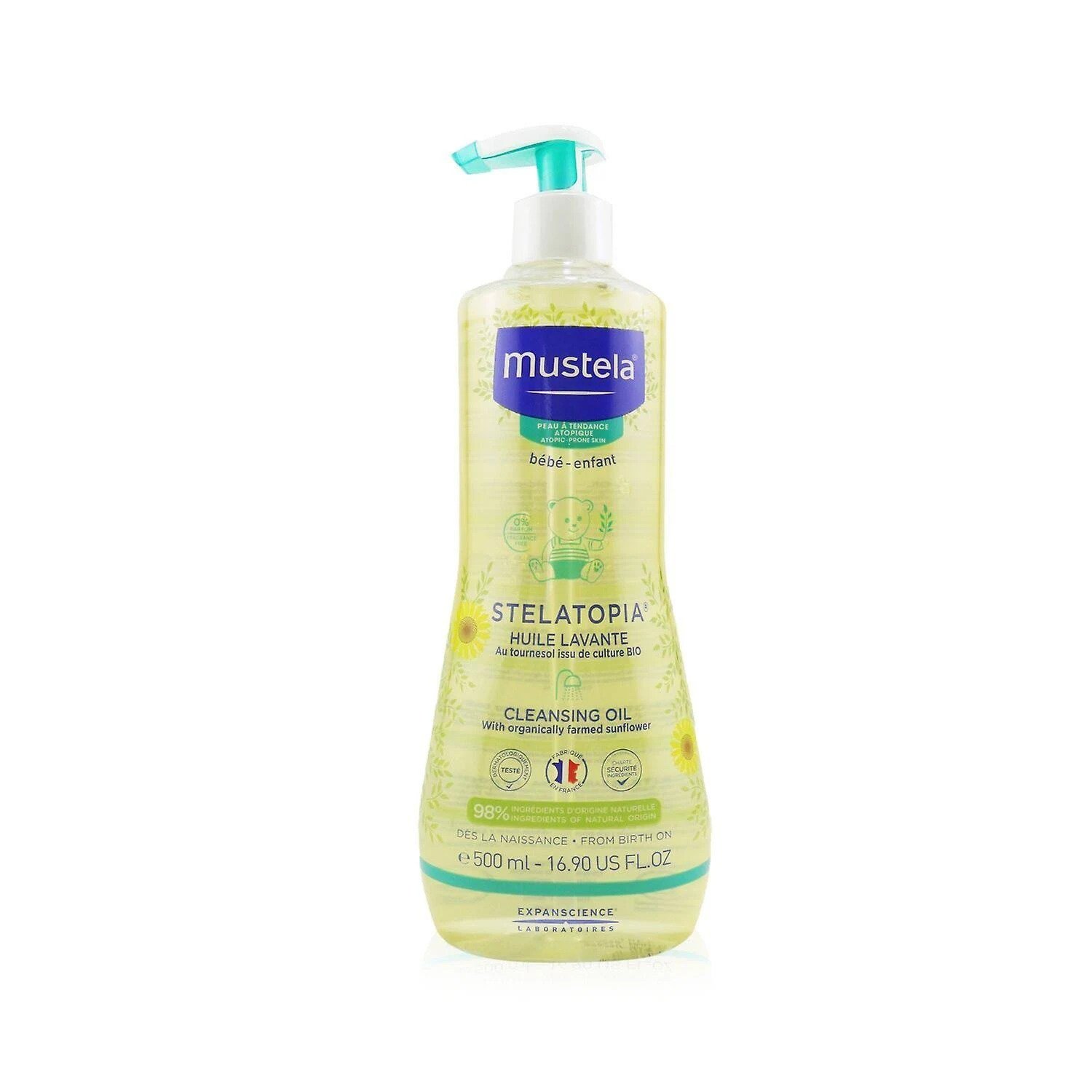 Mustela Stelatopia huile lavante - Peau atopique de bébé