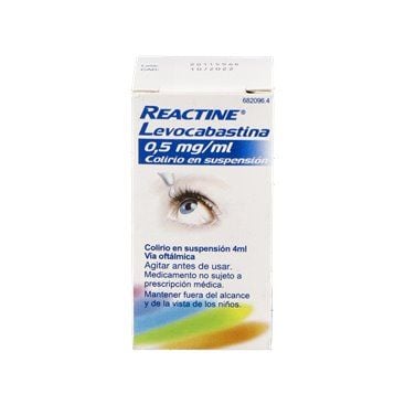 Reactine Levocabastina 0.5 Mg/Ml Colirio 1 Frasco Suspension 4 Ml