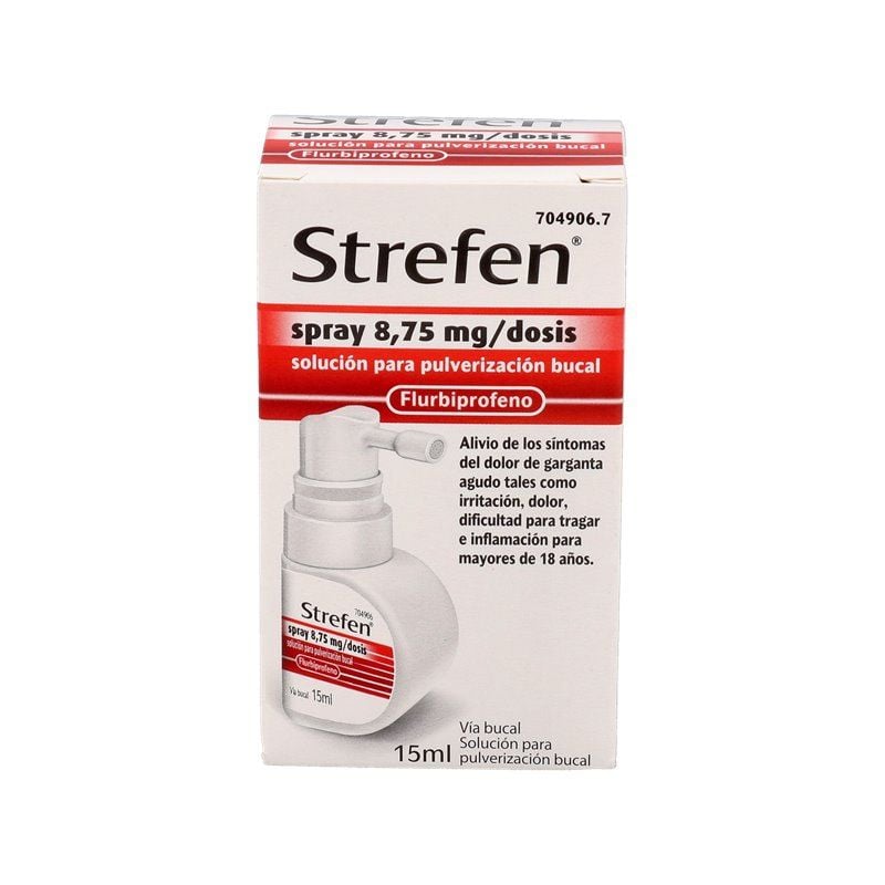 Buy Strefen Spray 8.75 Mg/Dosis Sol Pulverizacion Bucal 15 Ml