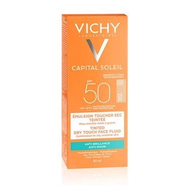 Vichy Capital Ideal Soleil BB Tinted Matifying dry Touch Face Fluid SPF50+ 50ml