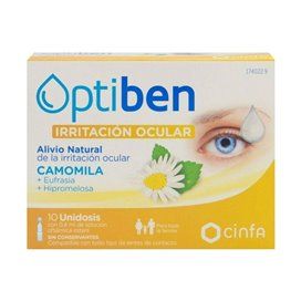 Optiben Irritated Eyes 10 Ampoules 0.4Ml