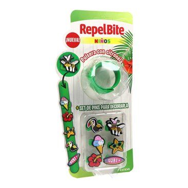 Repel Bite Crianças Pulseira Con Citronela Personalizável 