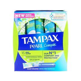 Evax Tampax Compak Pearl Tampon Super 16U