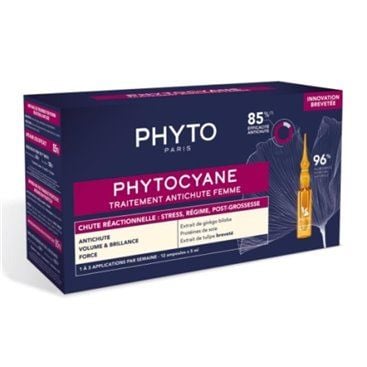 Phyto Phytocyane Women's Hair Loss Reactional 12 Ampoules