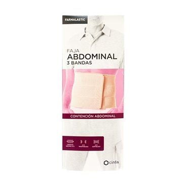 Faja Abdominal Farmalastic 3 Bandas Talla Mediana