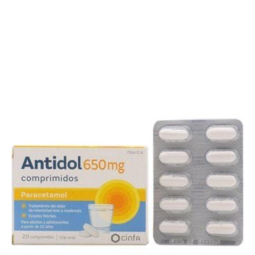 Antidol 650 Mg 20 Comprimidos