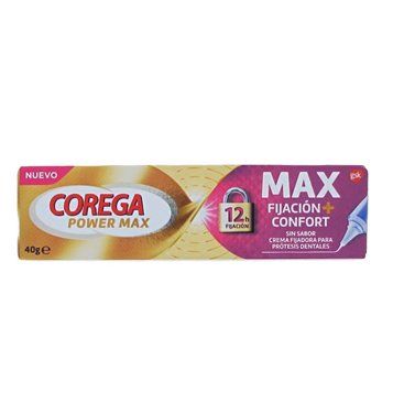 Corega Max Fijacion + Confort 40 G Sin Sabor