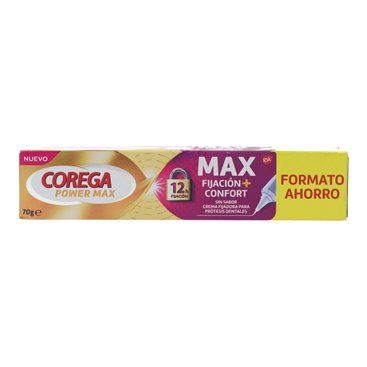 Corega Max Fijacion + Confort 70 G Sin Sabor