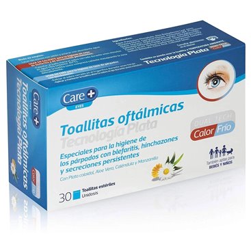 Care+ Ophthalmic Wipes Silver 30 Units