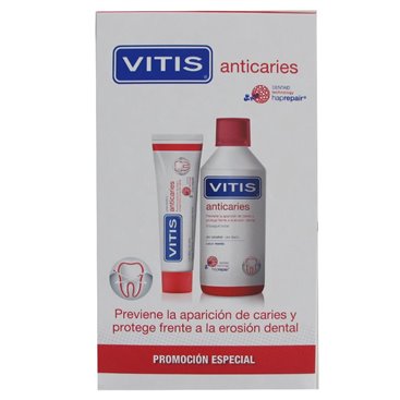 Vitis Anticaries Pasta 100 Ml + Colutorio 500Ml