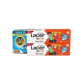 Lacer Junior Gel Dental fresa 2X75Ml + Figura Sonic