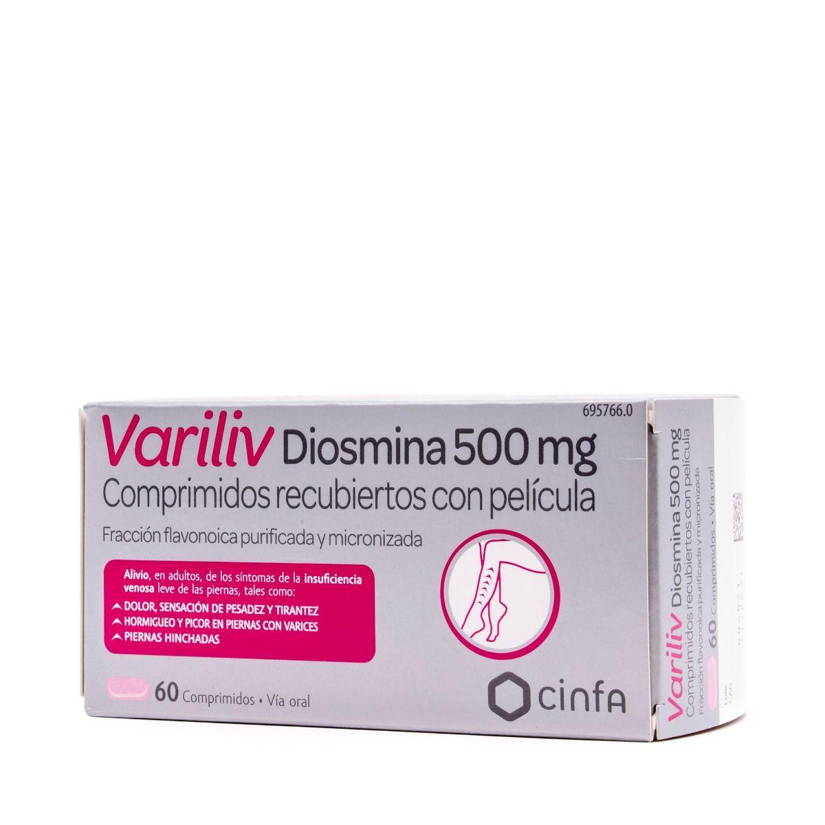 Buy Variliv Diosmina 500 Mg 60 Comprimidos Recubiertos deals on Cinfa ...