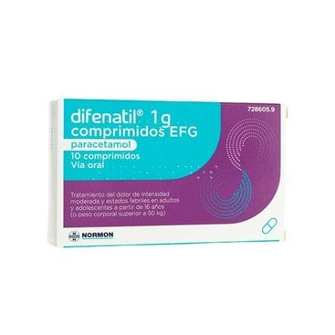 Difenatil 1G 10 Comprimidos