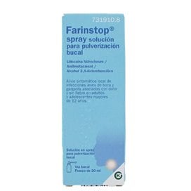 Farinstop Spray Solution para pulverização bucal 20 ml