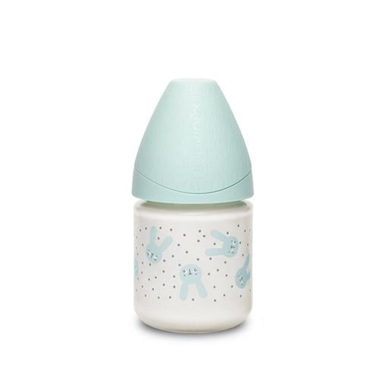 Buy Suavinex 3 Positions Glass Bottle Wide Mouth Round Teat 120Ml deals on  Suavinex brand online