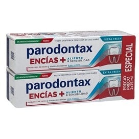 Parodontax Encias + Aliento & Sensibilidad Extra Fresh 2x75 Ml