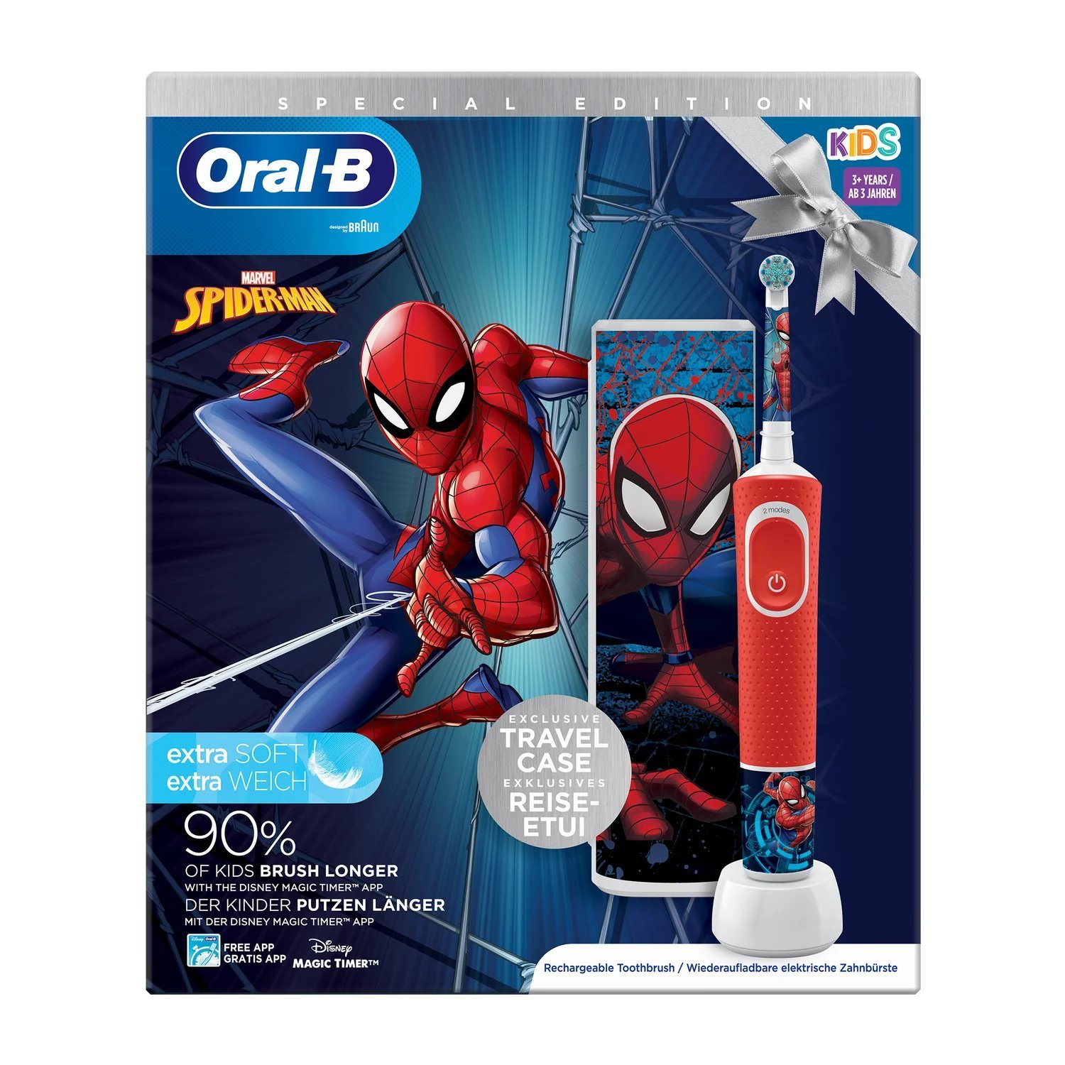 Buy Oral B Electric Toothbrush Kids Spiderman + Case Deals on Oral ...