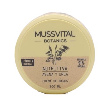 Mussvital Creme de Mãos Nutritivo Aveia e Ureia 200Ml