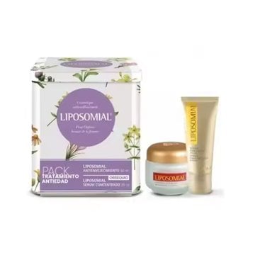 Liposomial Crema Antienvejecimiento 50Ml + Serum 20Ml + Caja Metalica