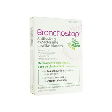 Bronchostop Antitusivo Y Expectorante 20 Pastillas Blandas