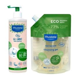 Mustela Bio Shampoo Gel 400ml + Refill 400ml