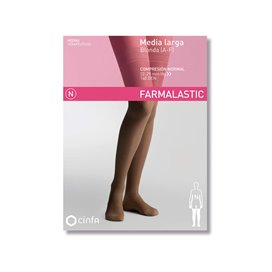 Farmalastic Long Sock with Lace Top Normal Compression Size G