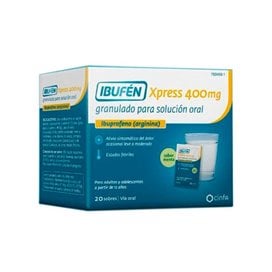 Ibufen Xpress 400 Mg 20 Envelopes Grânulos Para Solução Oral