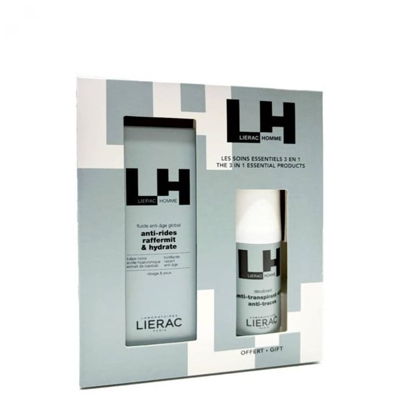 Lierac Homme Anti-Aging Fluid 50Ml + 48H Deodorant
