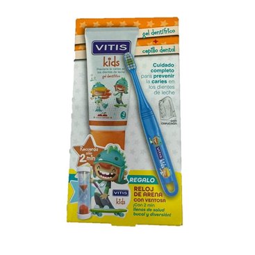 Vitis Kids Gel + Escova + Presente 50Ml