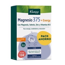 Kneipp Magnésio 375 Energy 2x15 Comprimidos Efervescentes