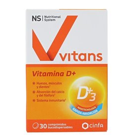 NS Vitans Vitamin D+ 30 Mouth-Dissolving Tablets