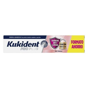 Kukident Pro Plus Barrera Anticomida sin sabor 57 G