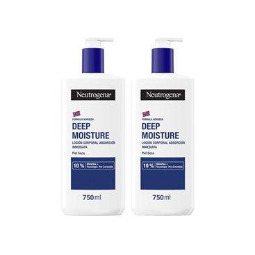 Neutrogena Deep Moisturising Dry Skin Body Lotion 2x750Ml