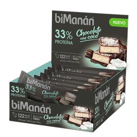 Barra de chocolate e coco Bimanan 35G 1 unidade