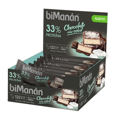 Barra de chocolate e coco Bimanan 35G 1 unidade