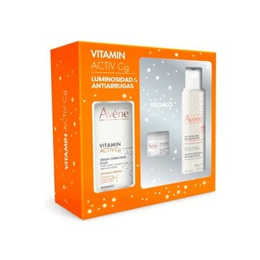 Avene Vitamin Cg Serum 30Ml + Agua Micelar 100Ml + Crema Regeneradora 7Ml