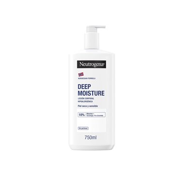 Neutrogena Hidratação Profunda Loção Corporal Piel Seca 750Ml Sem Perfume